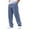 A7-Blue, variant on Havenx Casual Jeans for Men Elastic Waist Drawstring Denim Pants with Pockets Wide Leg Trousers Comfortable Fashion Casual Summer Streetwear,Black XL