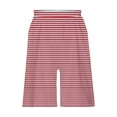 thumbnail image 6 of BRGZLK Summer Sets For Kids 2025 Trendy Striped Print Casual Sleeveless Round Neck Vest Tops and Elastic Waist Short Pants Sets Wine 3-4 Years, 6 of 7