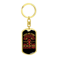 thumbnail image 4 of Light Sirens Excite Me Firefighter Stainless Steel or 18k Gold Premium Swivel Dog Tag Keychain, 4 of 8