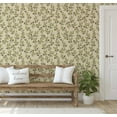 thumbnail image 3 of S4sassy Removable Nature-inspired Waterproof Wall Wrap, Wallcover, Rose Print Contact Paper for Walls, Cabinets, and Dresser, Self Adhesive Vinyl Wallpaper Roll, DIY Home Decor - Green (25"x60" inch), 3 of 9