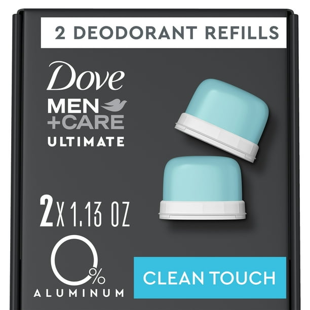 Dove Men+Care Deodorant Refill Clean Touch Aluminum Free Deodorant 0 Aluminum 1.13 oz, 2 Count