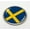 Metal Bezel, variant on Flag of Sweden | 3D Domed CAR Emblem Badge Sticker Flexible Round