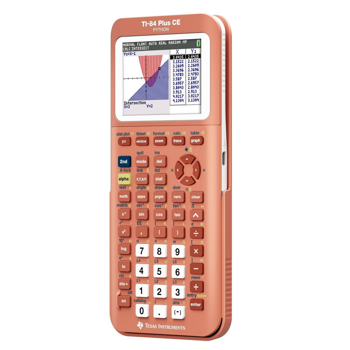 Texas Instruments CE Graphing Calculator 84+ - Peach Orange