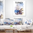thumbnail image 4 of Designart Turkey Vector Illustration - Cityscape Throw Pillow - 16x16, 4 of 5
