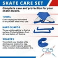 thumbnail image 4 of CRS Cross Skate Guards, Soakers and Towel Gift Set - Ice Skating Guards and Soft Skate Blade Covers for Figure Skating or Hockey (Blade Blue, Medium), 4 of 5