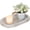 White, variant on Hanobe Decorative Tray, Wooden Candle Holder Tray for Coffee Table Decor Farmhouse Centerpiece Kichen Counter ,White Washed 15"
