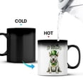thumbnail image 3 of Happy St. Patrick’s Day Bull Terrier with Green Hat Shamrocks Rainbow Heat Color Changing Mug Bully Dog Lovers Gifts Idea Magic Coffee Mug - 03007, 3 of 4