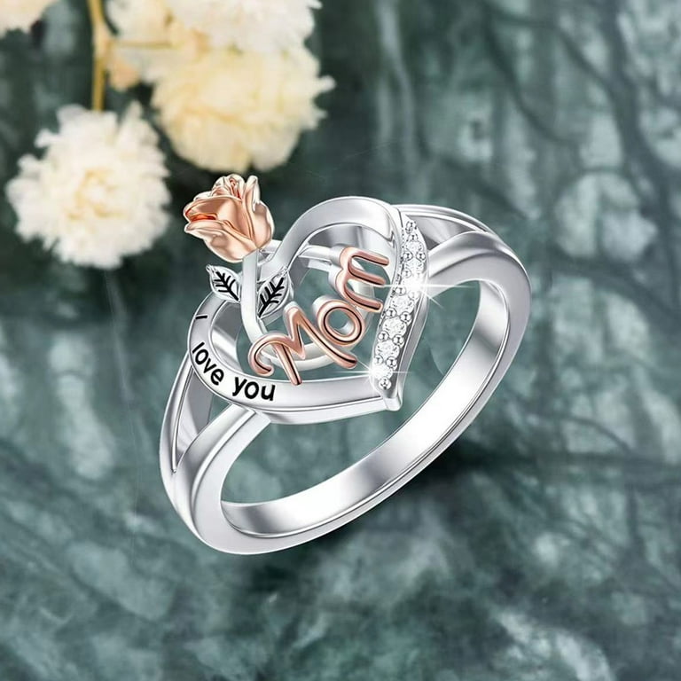 Mother and daughter matching rings best sale