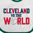 thumbnail image 4 of Inktastic Cleveland Vs. the World Blue and Red with Baseball Boys or Girls Baby Bib, 4 of 4