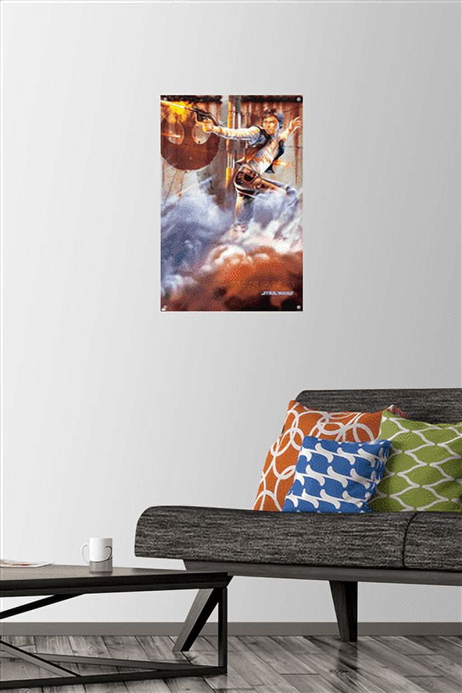 Star Wars: Original Trilogy - Han Solo Wall Poster with Pushpins, 14.725" x 22.375"
