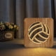 thumbnail image 1 of Bombilla Luz de noche para voleibol Lámpara de madera 3d Luces de madera creativas Luces decorativas simples Patrón de talla de madera 3d Luz de noche led para escritorio Feliz Sencillez, 1 of 5