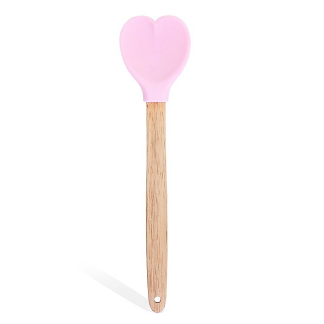 Cuchara de té de acero inoxidable con forma de corazón de Manunclaims, cuchara para revolver postres de 11 pulgadas