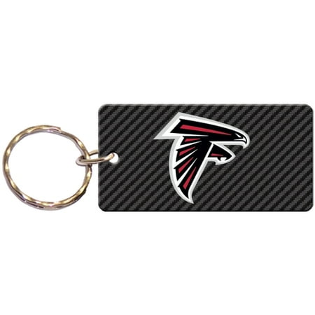 Falcon Logo Charm - Atlanta Falcons Carbon Printed Acrylic Team Color Logo Keychain - No Size