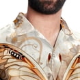 thumbnail image 5 of Butterfly Fission Diagram Men's Short Sleeve Hawaiian Print Button Down Beach Shirt, 5 of 6