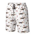 thumbnail image 4 of Logiee Dachshund Dog Print Mens Swim Trunks Quick Dry Board Shorts,Breathable Hawaii Beach Shorts Swimwear Bathing Suits-Small, 4 of 6