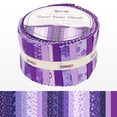 thumbnail image 3 of Soimoi Jelly Roll Fabrics for Quilting 40 Strip 2.5" Cotton Strips Bundles, Perfect Quilting Fabric for Craft Project, Precut Quilt Fabirc, Cotton Strips for Home Decor, Rugs - Tonal Violet Florals, 3 of 9