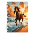 thumbnail image 5 of joogoo A5 Spiral Journal Notebook Horse Running on Beach College Ruled Notebooks 8.3" x 5.7" 2 PCs, 5 of 8