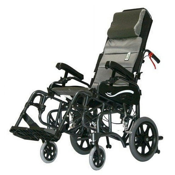 Karman VIP-515-18 Foldable Tilt in Space, Diamond Black, 20" Rear Wheels and 18" Seat Width