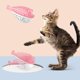 thumbnail image 4 of Juguete dental para gatos, juguete de silicona para morder molares, cepillo de dientes con hierba gatera para gatitos, juguete interactivo con forma de pez, higiene dental para gatos (rosa), 4 of 5