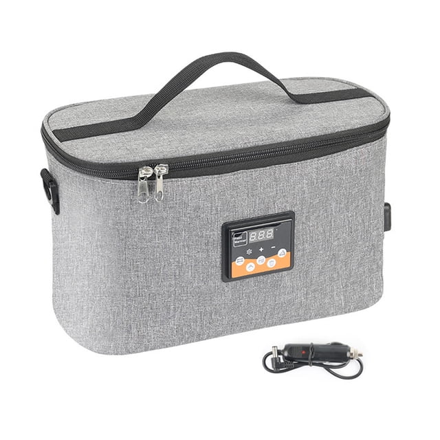 Heated Lunch Box, Thermal Portable Oven with Oxford Cloth Material, Leakproof Design, Adjustable Shoulder Strap, Reusable Insulated Lunch Container for School, Camping Trips
