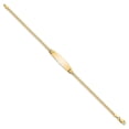 thumbnail image 5 of Auriga Fine Jewelry 14K Yellow Gold Soft Curb Link Id Bracelet 7 inch for Women, 5 of 6