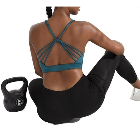 

Plain V neck Teal Blue Women Sports Bras Women s