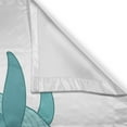 thumbnail image 3 of Ambesonne Retro Kitchen Curtains, Teen Girl with a Whale, 55"x39", Turquoise Magenta, 3 of 3
