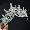 thumbnail image 6 of SNNROO Baroque Wedding Crowns Gold Rhinestone Bridal Crown and Tiara Crystal Bride Crown Prom Costume Party Hair Accessorise for Women and Girls, 6 of 6