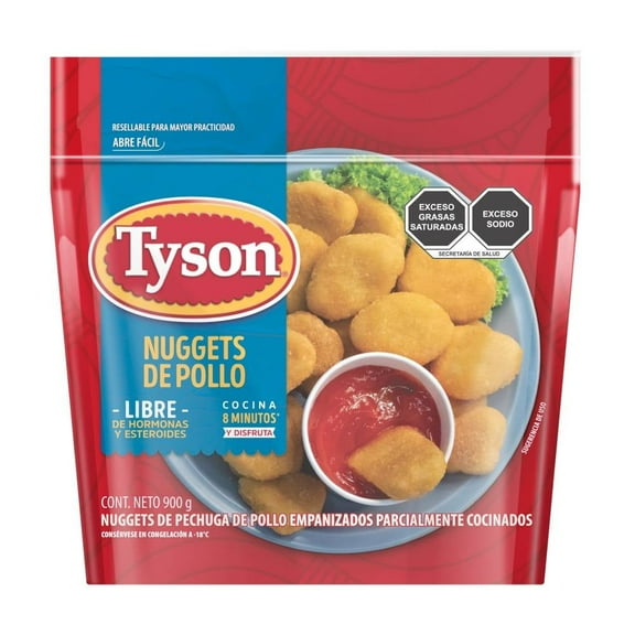 Nuggets de pollo Tyson empanizados parcialmente cocinados 900 g