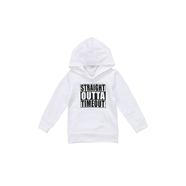 Sudadera informal de algodón con capucha y manga larga para bebé niño pequeño, con estampado de letras a la moda.