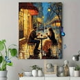 thumbnail image 4 of Romantic Parisian Couple Canvas Wall Art， Perfect for Living Room， Bedroom， Dining Room， Kitchen， and Office Decor., 4 of 8