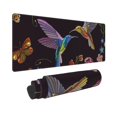thumbnail image 2 of Disketp Gaming Mouse Pad Humming Bird And Tropical Flowers Pattern Large Mouse Mat Long Extended Desk Pad Non-Slip Rubber Mice Pads Stitched Edges Thin Pad (11.8x31.5 Inch), 2 of 9