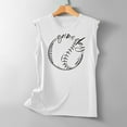 thumbnail image 3 of Midsumdr Baseball Mom Shirt,Baseball Tee for Game Day Baseball Love Graphic Tee Shirts Women Summer Baseball Print Sleeveless Shirt Women Casual Loose Tops White Shirt Tank Tops, 3 of 4