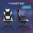 thumbnail image 4 of Rimiking High-Back Gaming & Office Chair, Ergonomic Executive Swivel Design with Headrest and Lumbar Support for PC Racing, 4 of 7