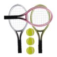 thumbnail image 3 of Miangastore 3 Sets Mini Tennis Rackets for Decoration Lightweight Plastic Assorted Color Fits Any Room, 3 of 8