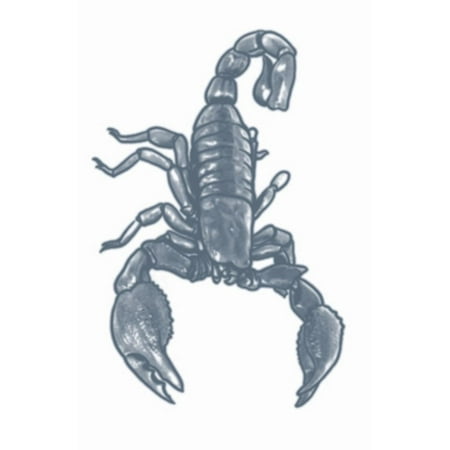 Tinsley Transfers Scorpion Prison Temporary Tattoo FX, Black (The Best Scorpion Tattoos)