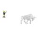 thumbnail image 1 of Figura de escritorio,Estatua de rana camarero,estante,escritorio,decoración del hogar,Figura decorativa creativa para la oficina y el hogar.,Estatua del toro,Estatua de, 1 of 8