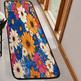 thumbnail image 6 of CURLYOOT Farmhouse Daisy Runner Rug 2'x6' Washable Kitchen Runner Rug Indoor Non Slip Laundry Rugs Floor Carpet for Hallway Kitchen Entryway Bedroom Living Room, 6 of 9