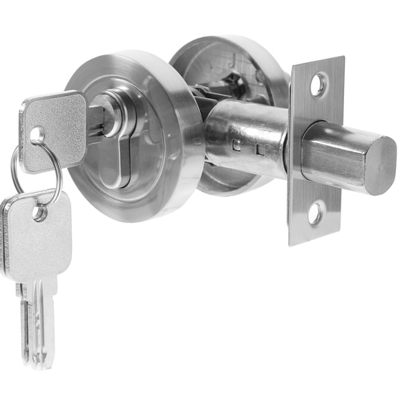 Door Knob with Lock for Locks Doors Deadbolt Knobs Exterior Deadlock Single Sided Zinc Alloy