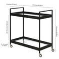 thumbnail image 5 of Evelyn&Zoe Cooper 33" Wide Rectangular Bar Cart in Blackened Bronze, 5 of 7