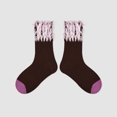 thumbnail image 3 of Xijirk Fringe Lace Crew Socks Color Block Cotton Ankle Socks Size:3-5 Years, 3 of 5