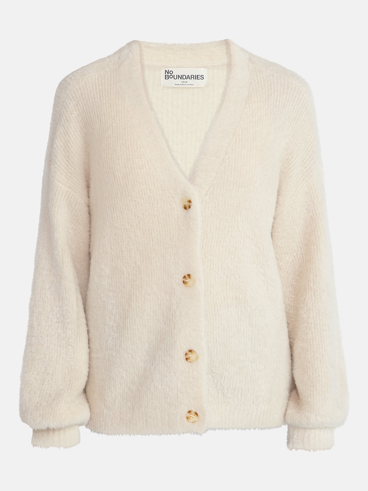 No Boundaries Fashion Button Front Cardigan, Women's