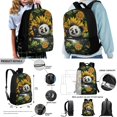 thumbnail image 2 of ZUXONGSY Panda Sunflower Butterfly Print Backpack Set for Elementary School Kids Backpack with Lunch Box Pencil Bag and Water Bottle Holder Bookbag Set for Teens Girls Boys, Pack of 4, 2 of 6
