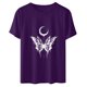 thumbnail image 5 of Tops Para Mujer Casual Suelto Jersey Estampado Cuello Redondo Manga Corta Top Manga Corta Cuello Redondo Top Camisa Odeerbi ODB181187, 5 of 6