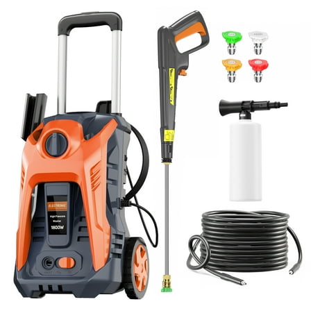 Electric Pressure Washer 4800PSI Max 3.2GPM Power Washer with 25 Ft Hose 16.3Ft Cable High Pressure Cleaning Machine for Car, Floor, Garage, Cleaning