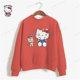 thumbnail image 3 of Sudadera de HELLO KITTY para mujer, ropa de calle de primavera, jerseys de cuello redondo de poliéster con dibujos animados, camisetas informales de manga larga con estampado de Groot, 3 of 5