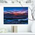 thumbnail image 1 of Exotic Dark Blue Coquina Dawn - Beach Photo Canvas Print, 1 of 3