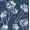 Denim Blue, variant on NextWall Pink One O'Clocks Botanical Peel and Stick Wallpaper
