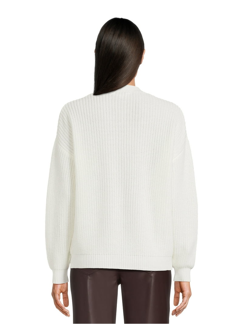 Time and Tru Boyfriend Cardigan Sweater - V-Neck - Walmart.com