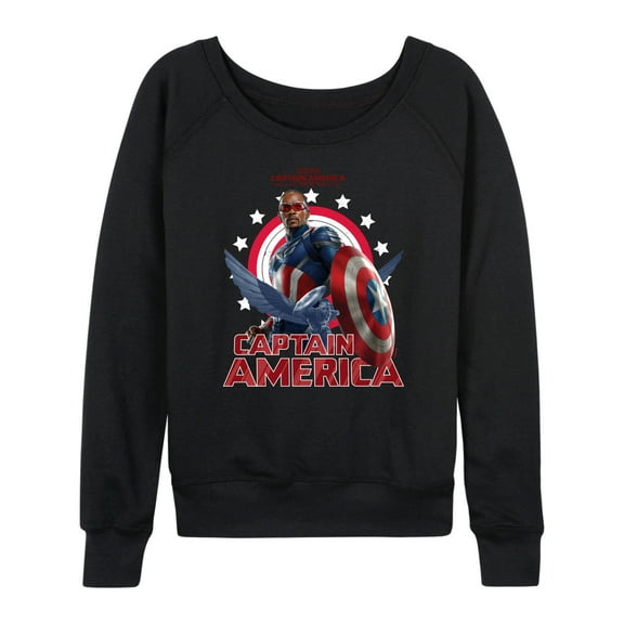 Marvel Captain America: Brave New World - Sam Wilson Cap America - Women's French Terry Pullover Sweatshirt